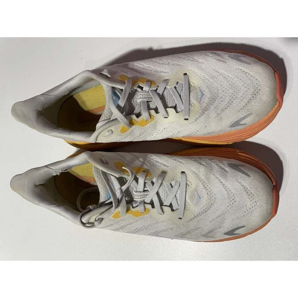 Hoka One One Arahi 6 Running Shoes Womens 9B Orange‎ Athletic Workout Sneakers